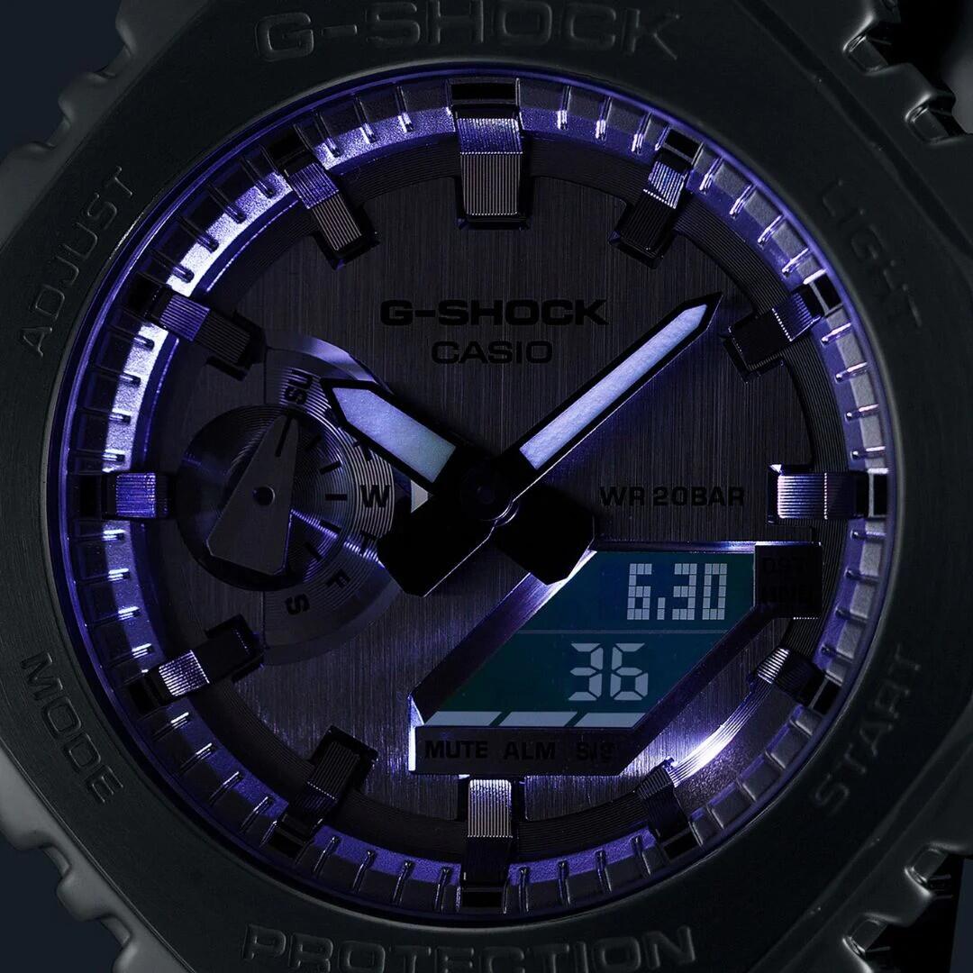 Reloj para hombre Casio GM-2100YMG-9AER, Quartz, 44mm, 20ATM 4/6