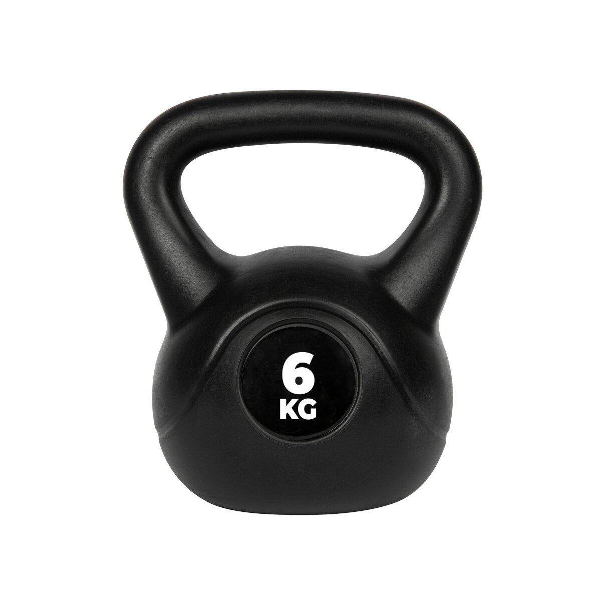 Virtufit - Kettlebell En Pvc  - 6 Kg - Noir - Kettlebell - Noir - 6 Kg - Decathlon