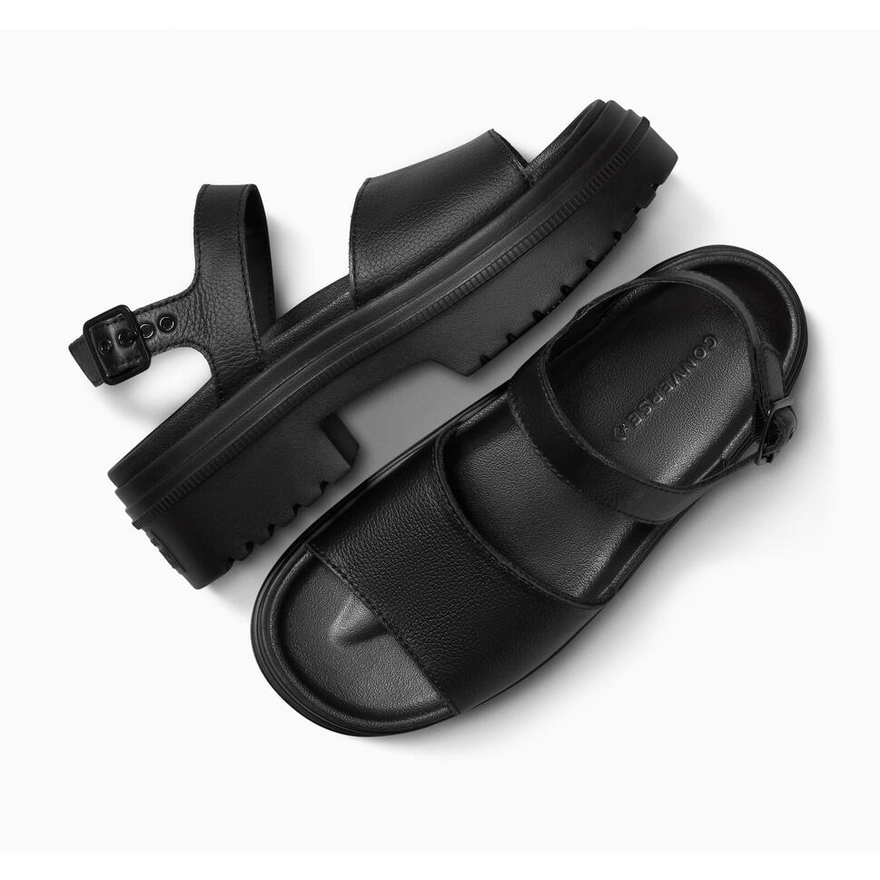 Sandały Converse Chuck Tlr As Lugged Heel Sandal Czarny