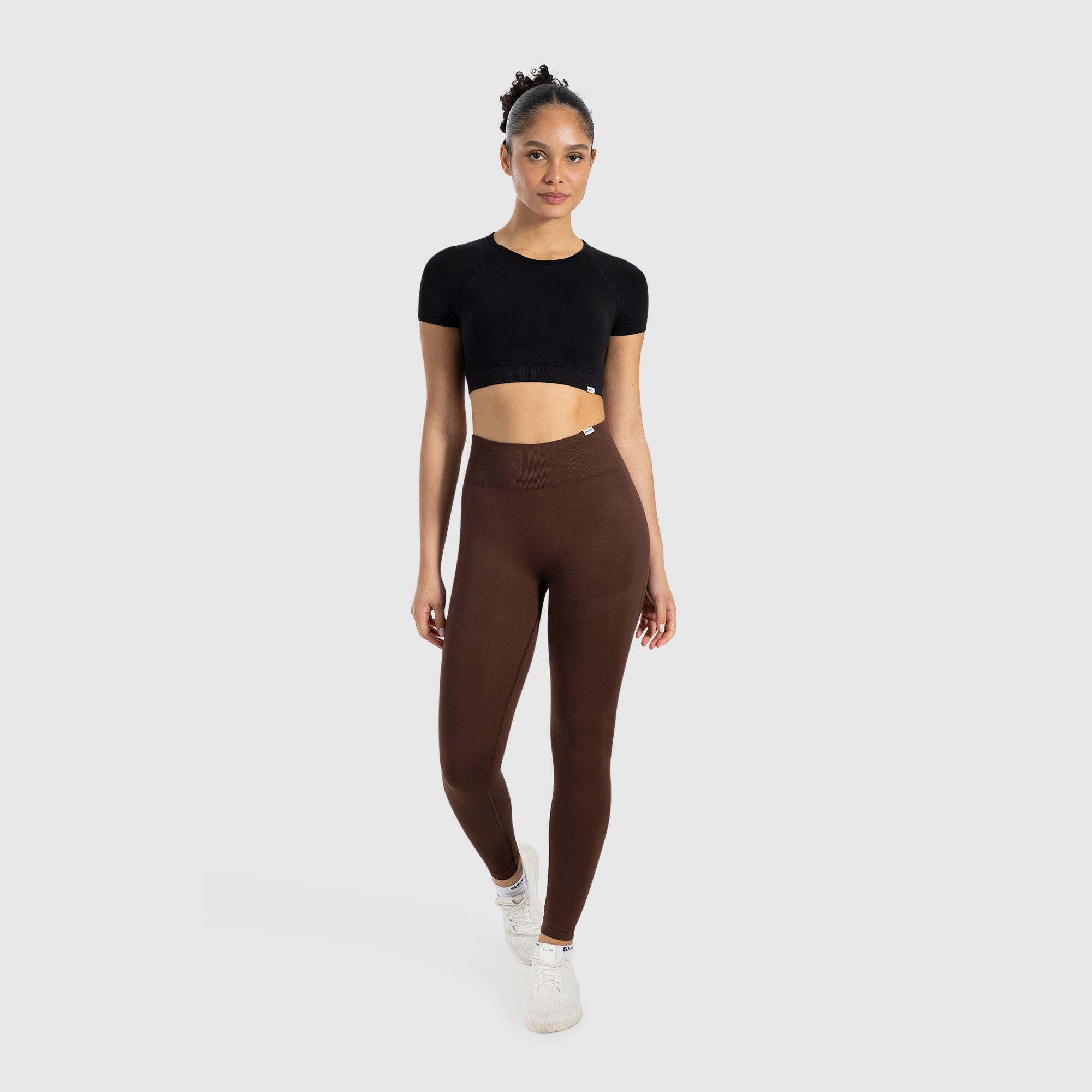 Damen Leggings Infinite Batik Scrunch Braun 3/5