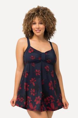 Damen Badekleid Blüten Softcups Träger verstellbar