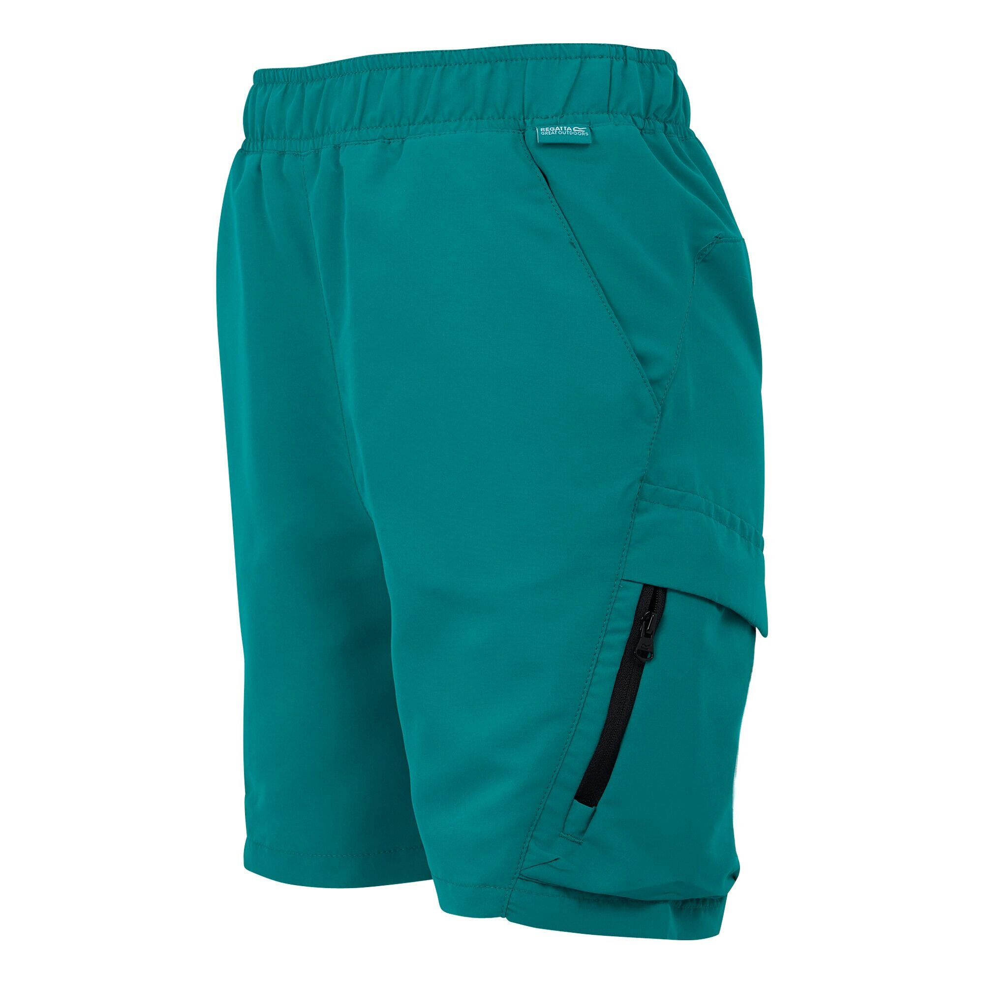 Short Uni Élastiqué SORCER Enfant (Bleu Sarcelle) 3/4