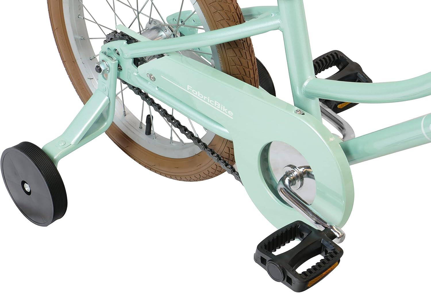 FABRICBIKE Kids Classic- Vélo à pédales 16" pour enfants, 3-7 ans. Green 5/7