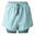 Short SPRINT UP Femme (Turquoise Pâle / Bleu Gris)