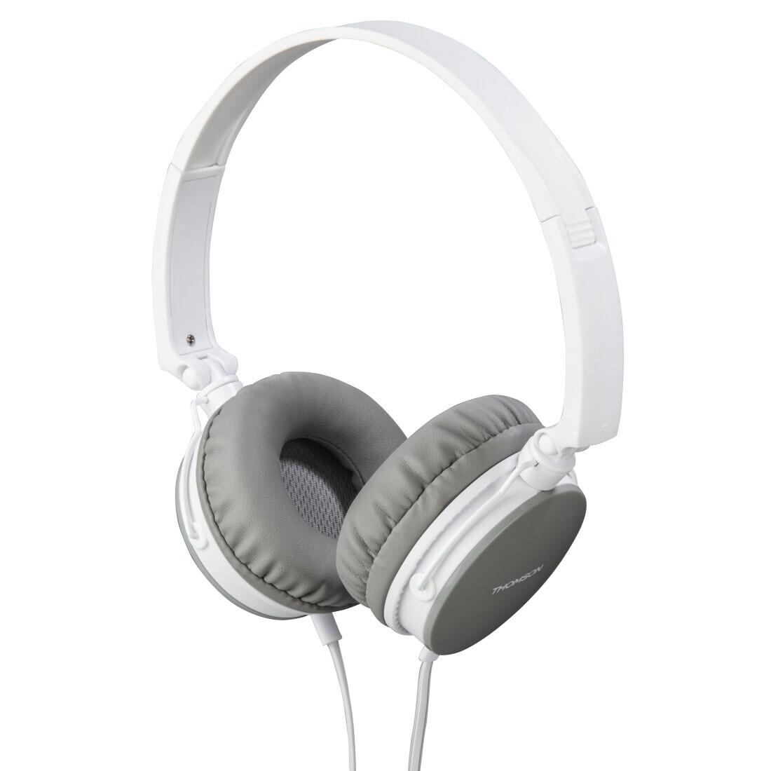 THOMSON THOMSON Kopfhörer HED2207WH/GR, On-Ear, Mikrofon, faltbar