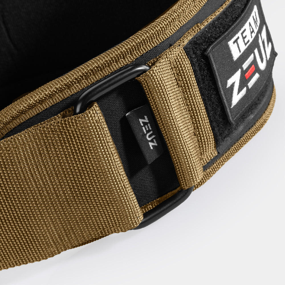 Ceinture d'haltérophilie ZEUZ – Haltérophilie – Beige – Taille XS 3/4