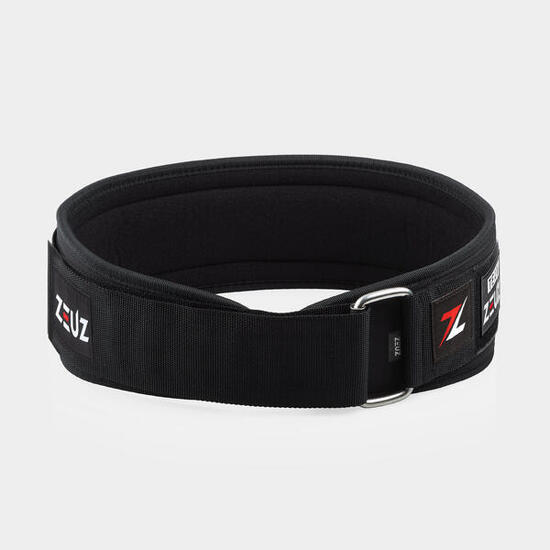 Ceinture d'haltérophilie ZEUZ Taille M, Nylon Noir