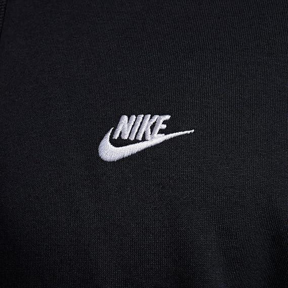 Nike Sportswear Felpa con Cappuccio Uomo, Nero (Black/Black/White), XL 3/4