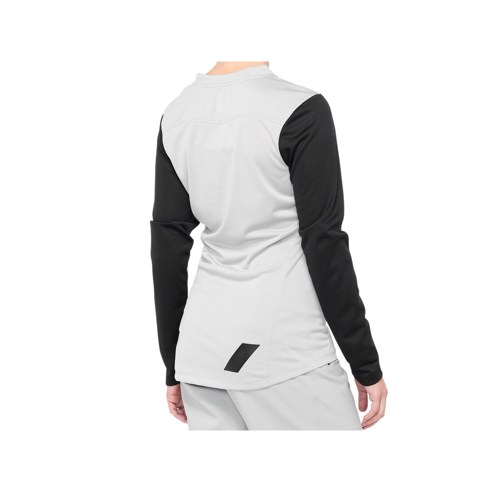 100% Ridecamp Womens Long Sleeve Jersey  black/grey S 2/2