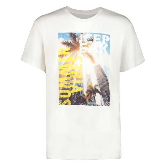 T-Shirt angenehm weich Bambusviskose Print Herren - Macatawa