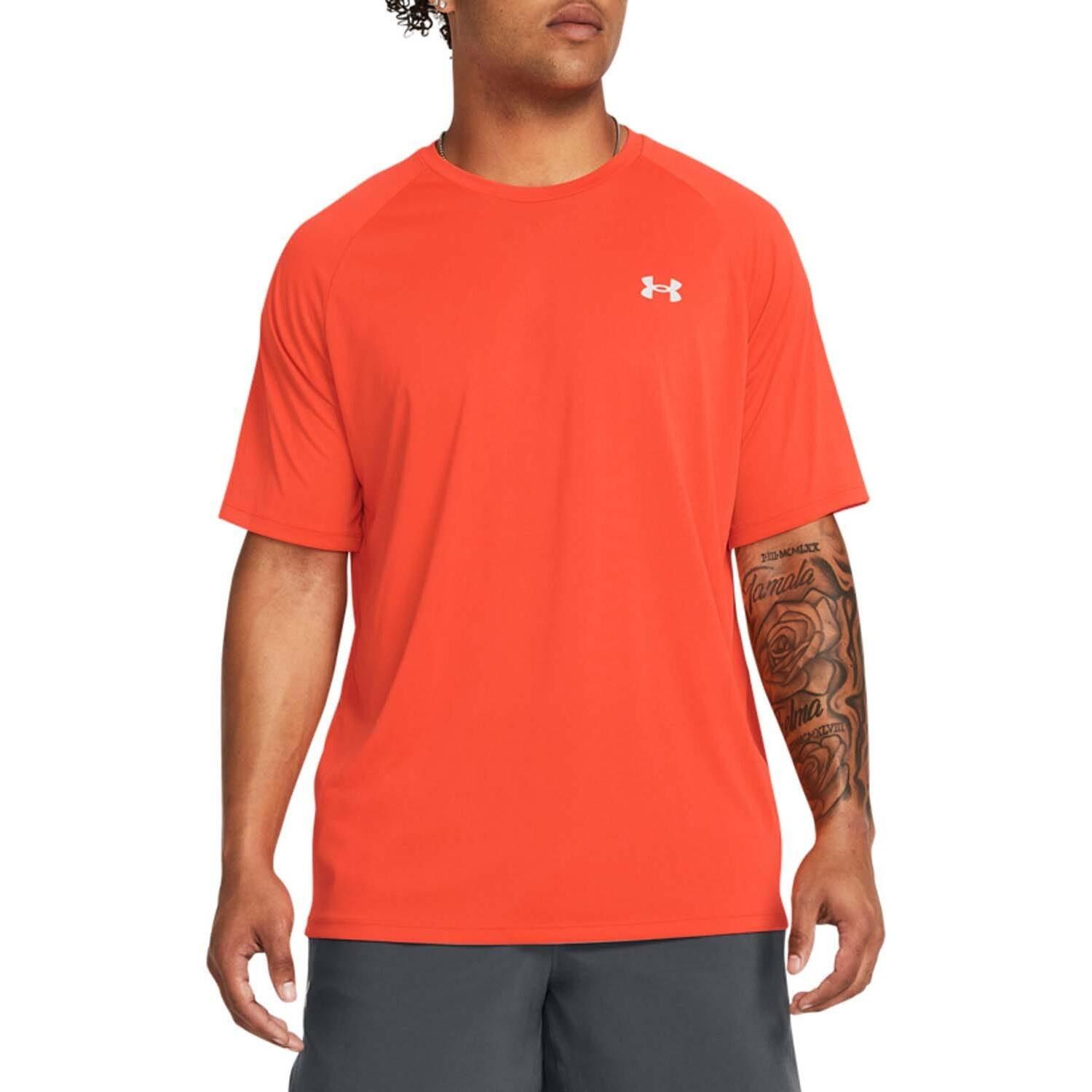Mens Tech Reflective ShortSleeved TShirt (Orange) 3/4