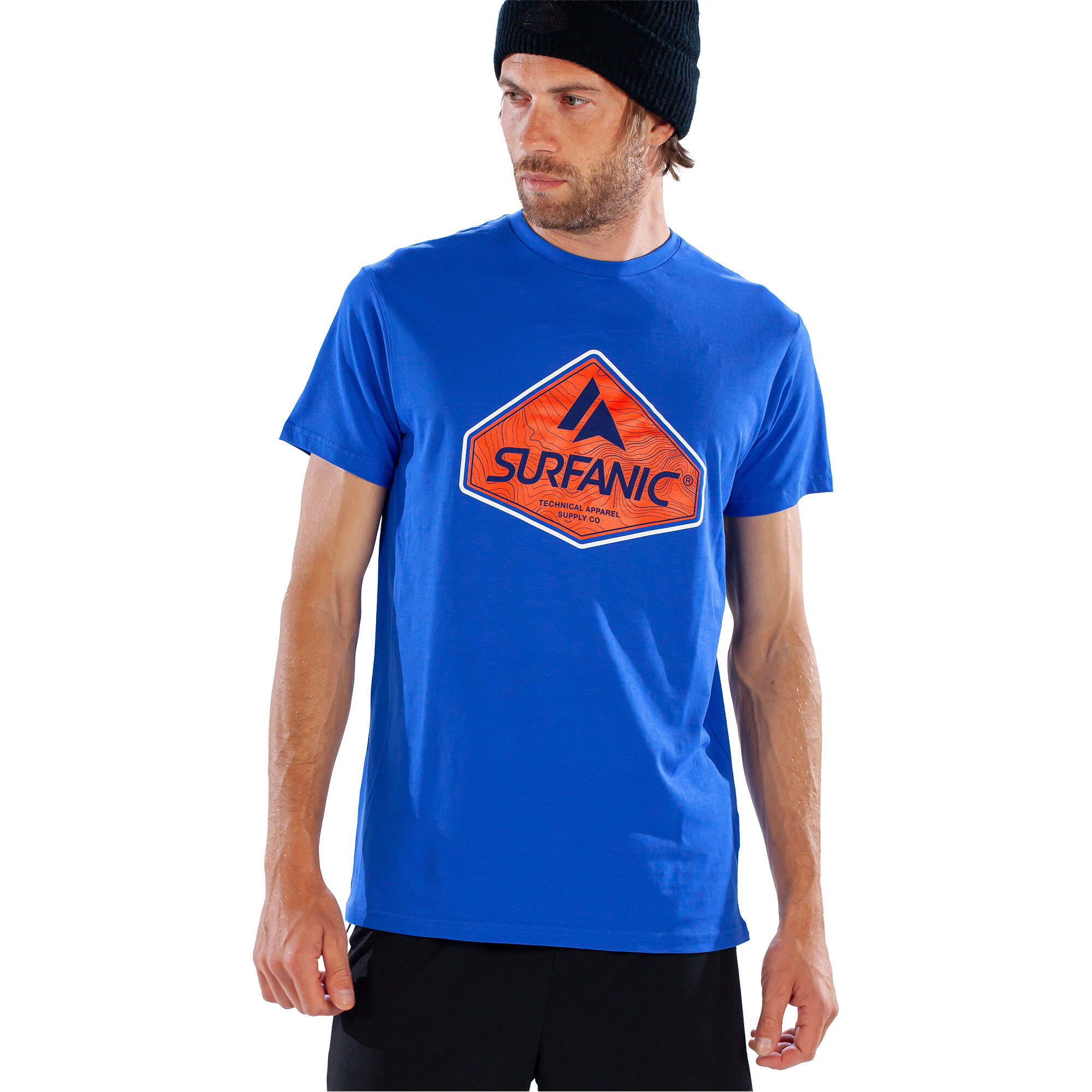 royal blue / orange