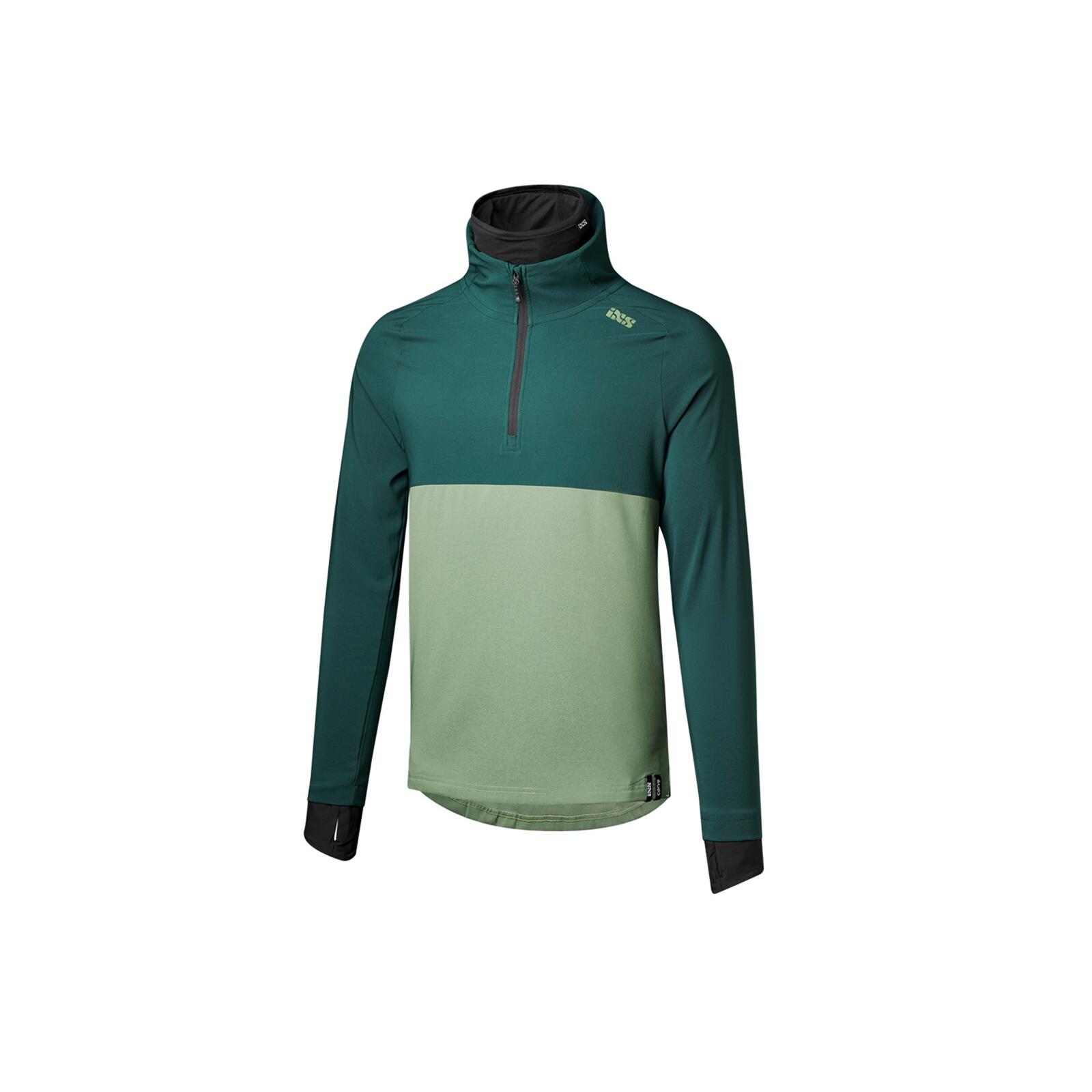 iXS Carve 1.0 Hooded Jersey Duckgreen-Sage L 2/3
