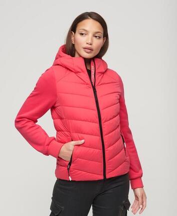 Veste matelassée hybride à capuche Storm de SUPERDRY