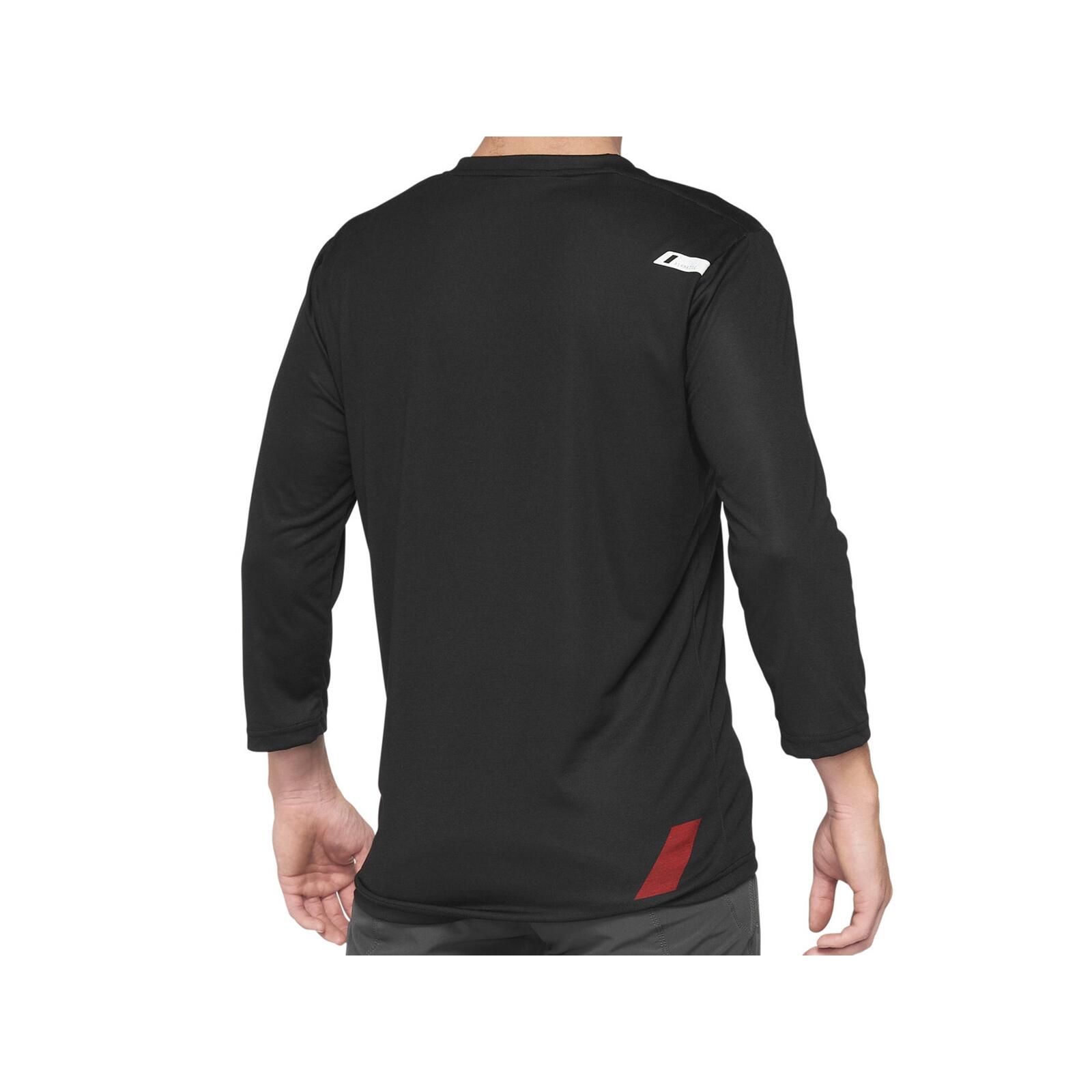 100% Airmatic 3/4 Sleeve Jerseyblack/red M 2/2