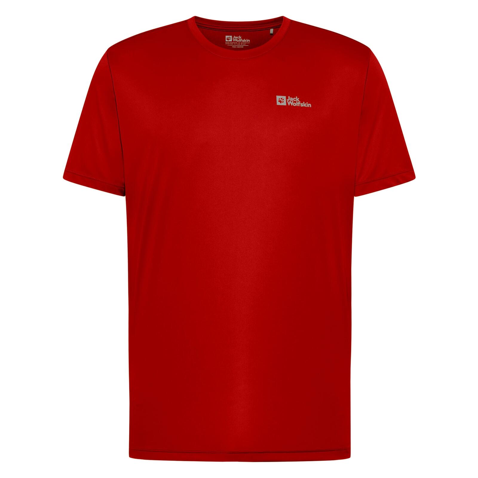 JACK WOLFSKIN Jack Wolfskin Tech T-Shirt-Adrenaline Red