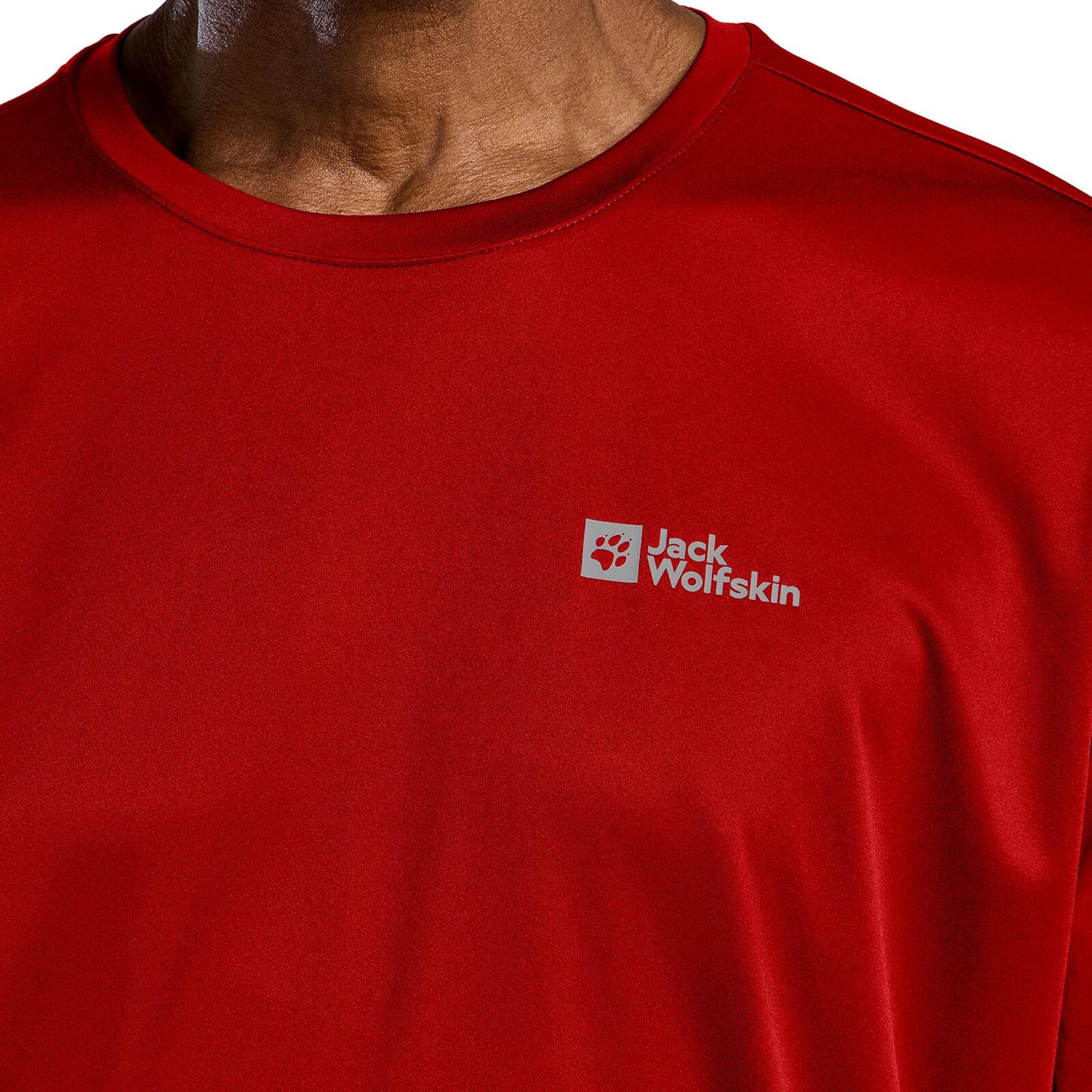Jack Wolfskin Tech T-Shirt-Adrenaline Red 5/6
