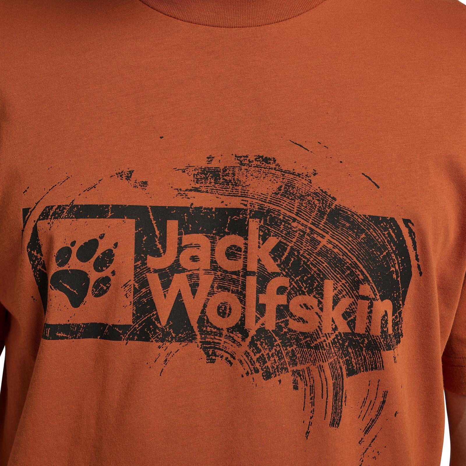 JACK WOLFSKIN Koszulka męska Brand T M burnt orange-M 5/7