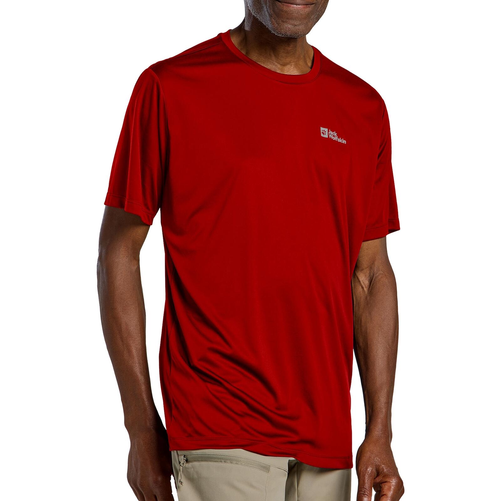 Jack Wolfskin Tech T-Shirt-Adrenaline Red 2/6