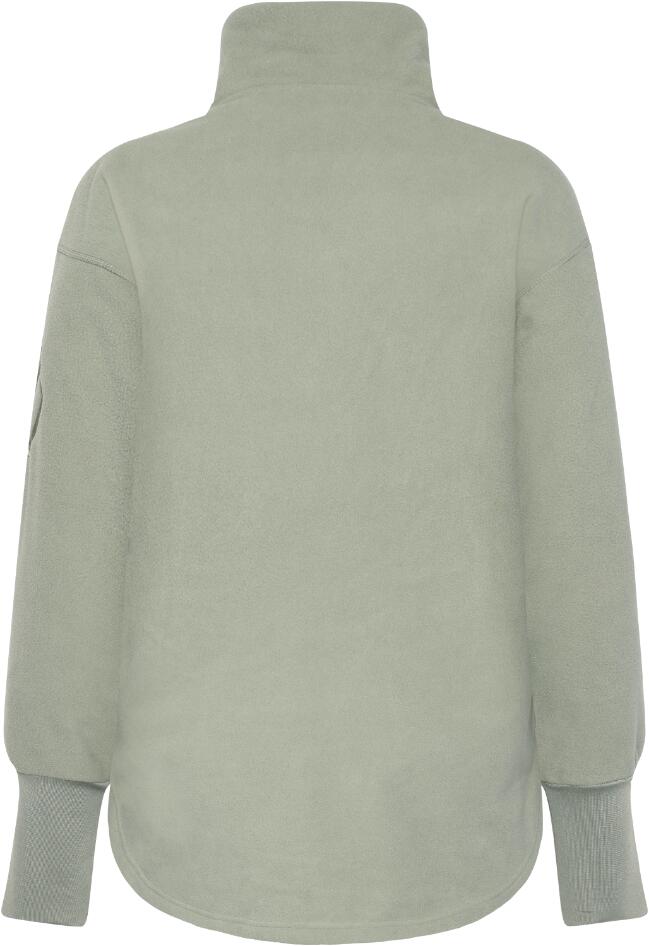 Ronja Fleecevest Dames Lange rits fleece Wilted leaf 2/6