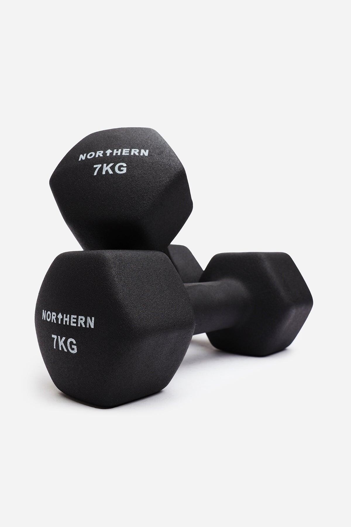 NORTHERN Neoprene Hex Dumbbells - 2 x 7kg