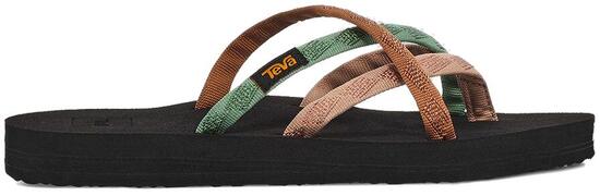 Olowahu Slippers Dames synthetische sandalen Mixed B Maple Sugar Multi