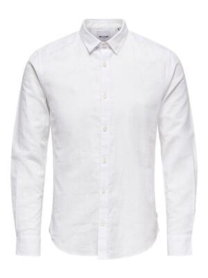 Caiden life overhemd herenblouse korte mouw white