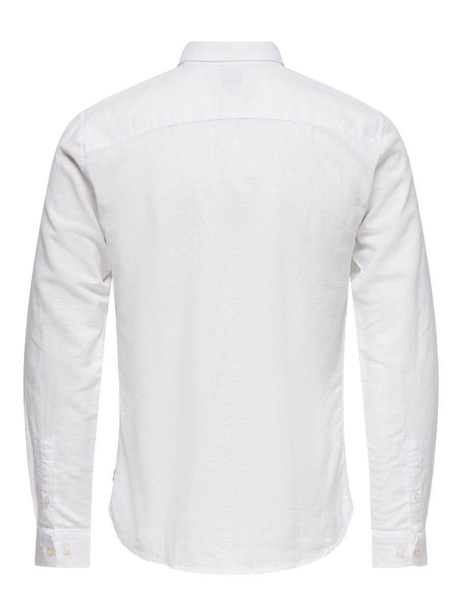 Camisa Only & sons modelo 22012321-WHITE para homem 2/5