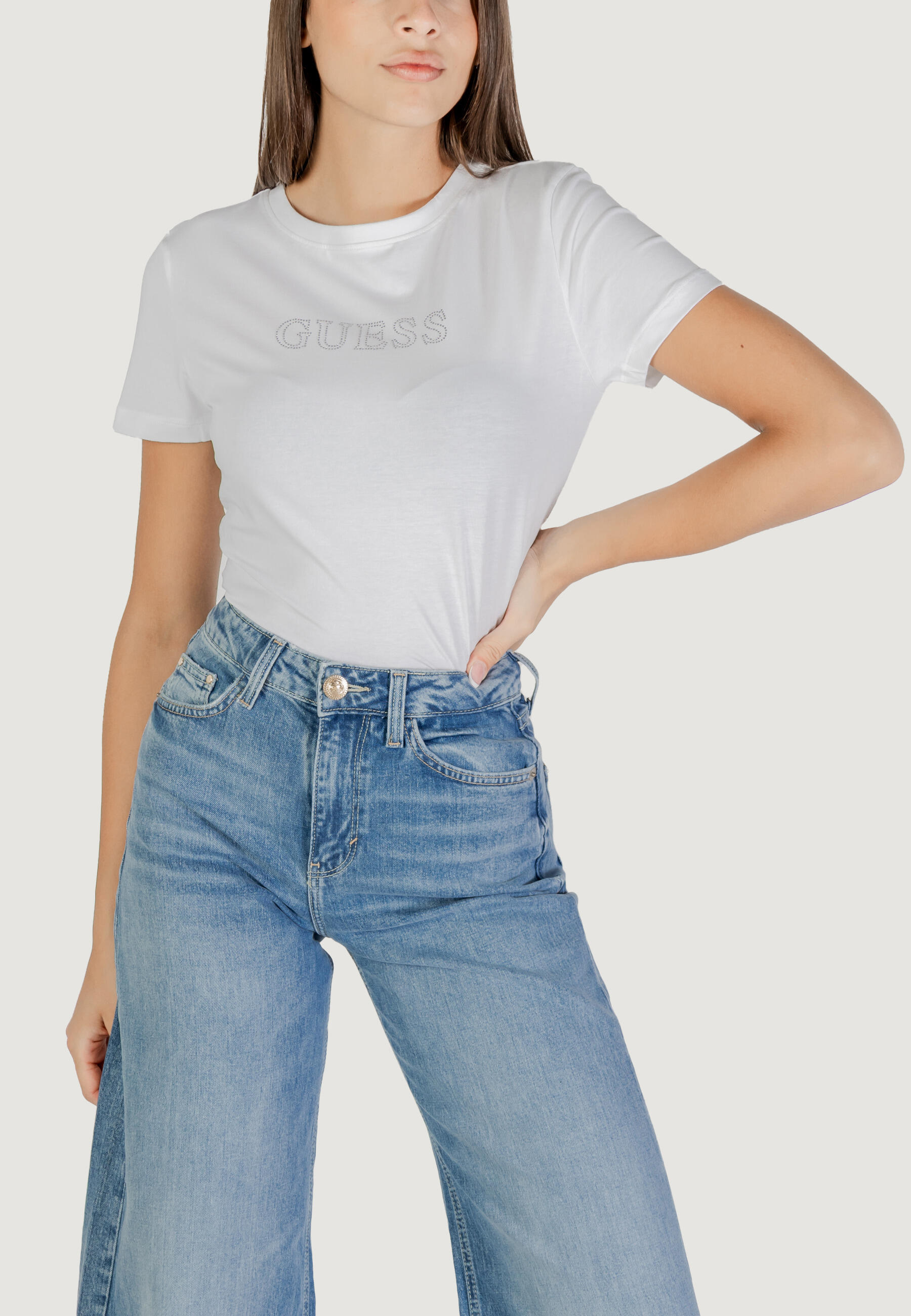 t-shirt crop top BRIANA SS T-SHIRT FEMME BLANC 1/5