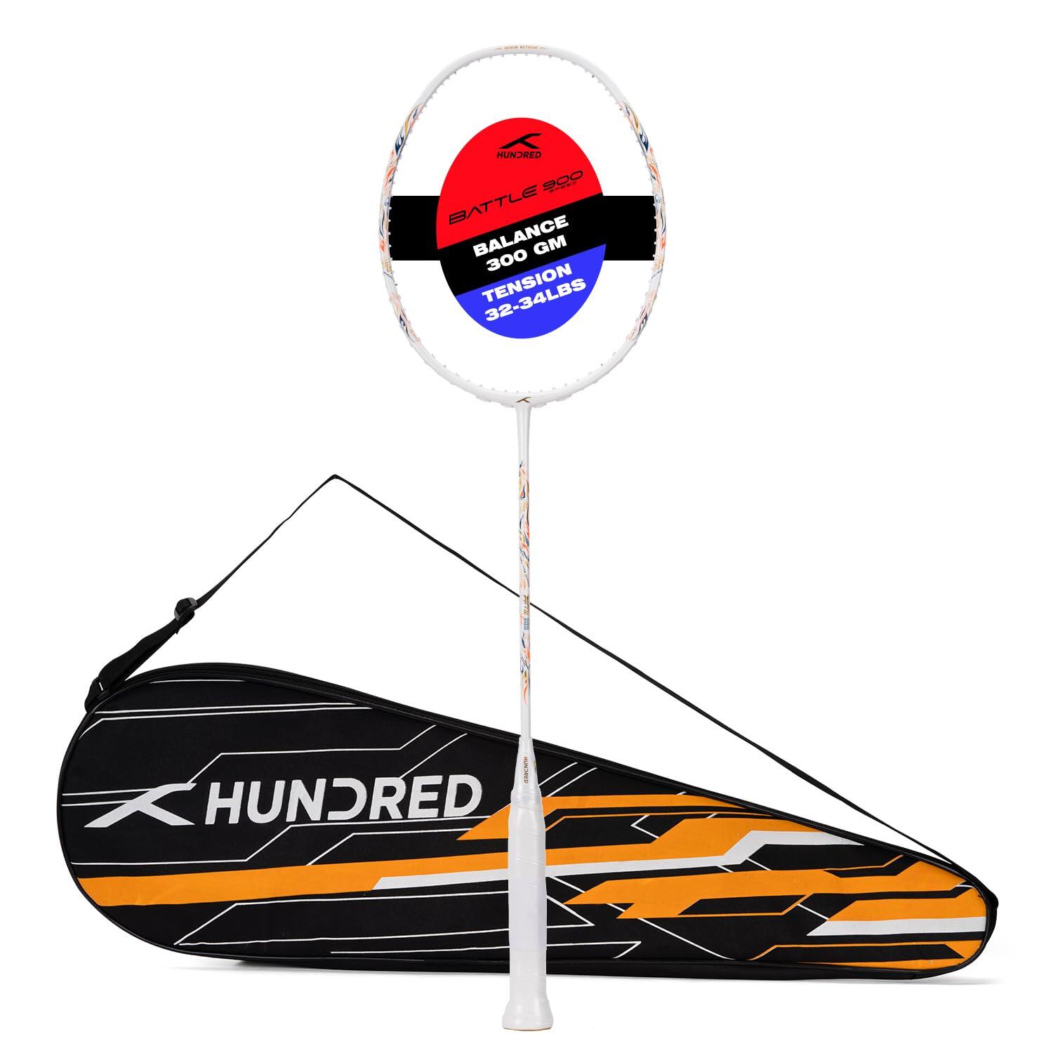 HUNDRED HUNDRED Battle 900 Schwarz | Unbesaiteter Badmintonschläger