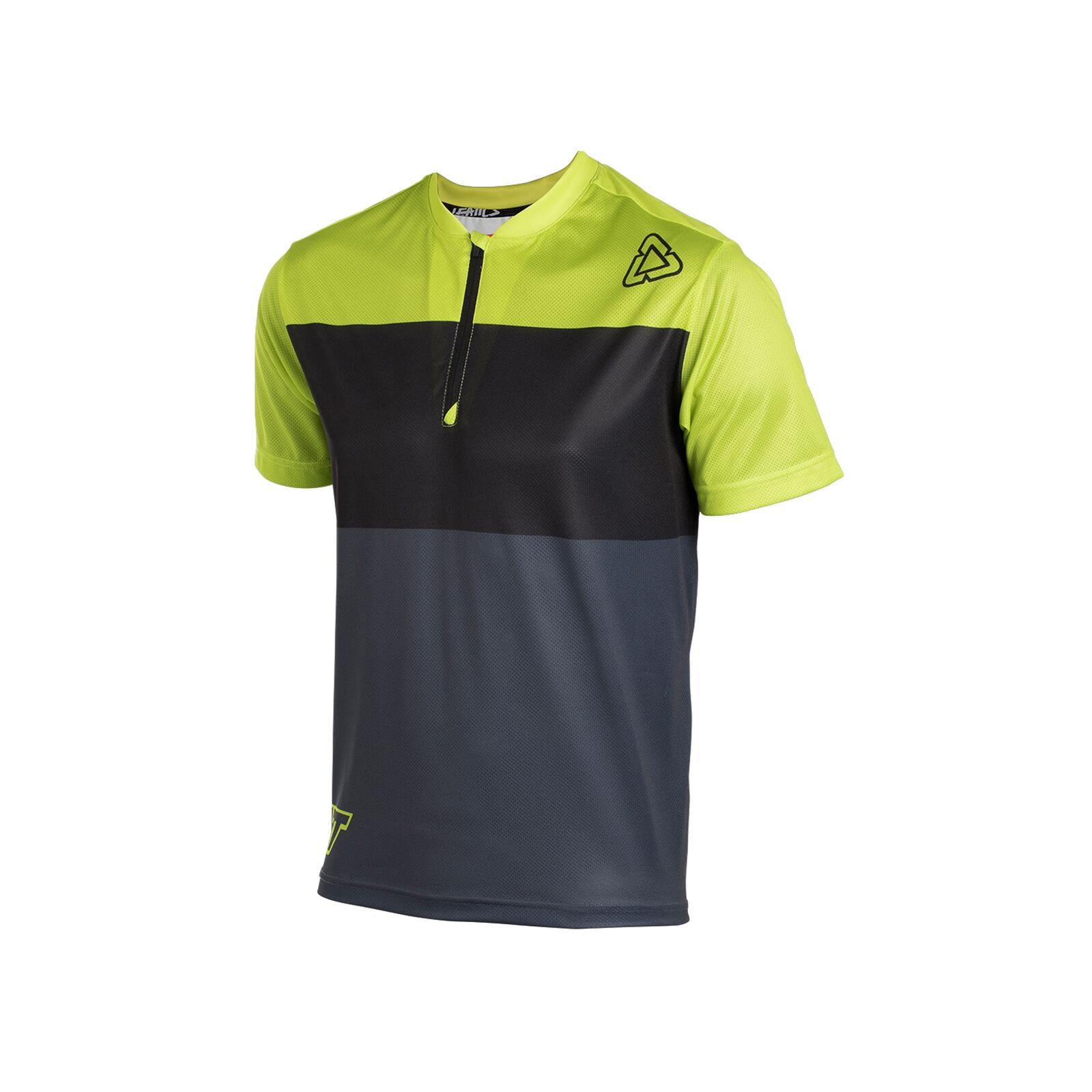 Leatt DBX 1.0 Jersey 1/2 Zip 2018 Special Granite/Lime S 1/1