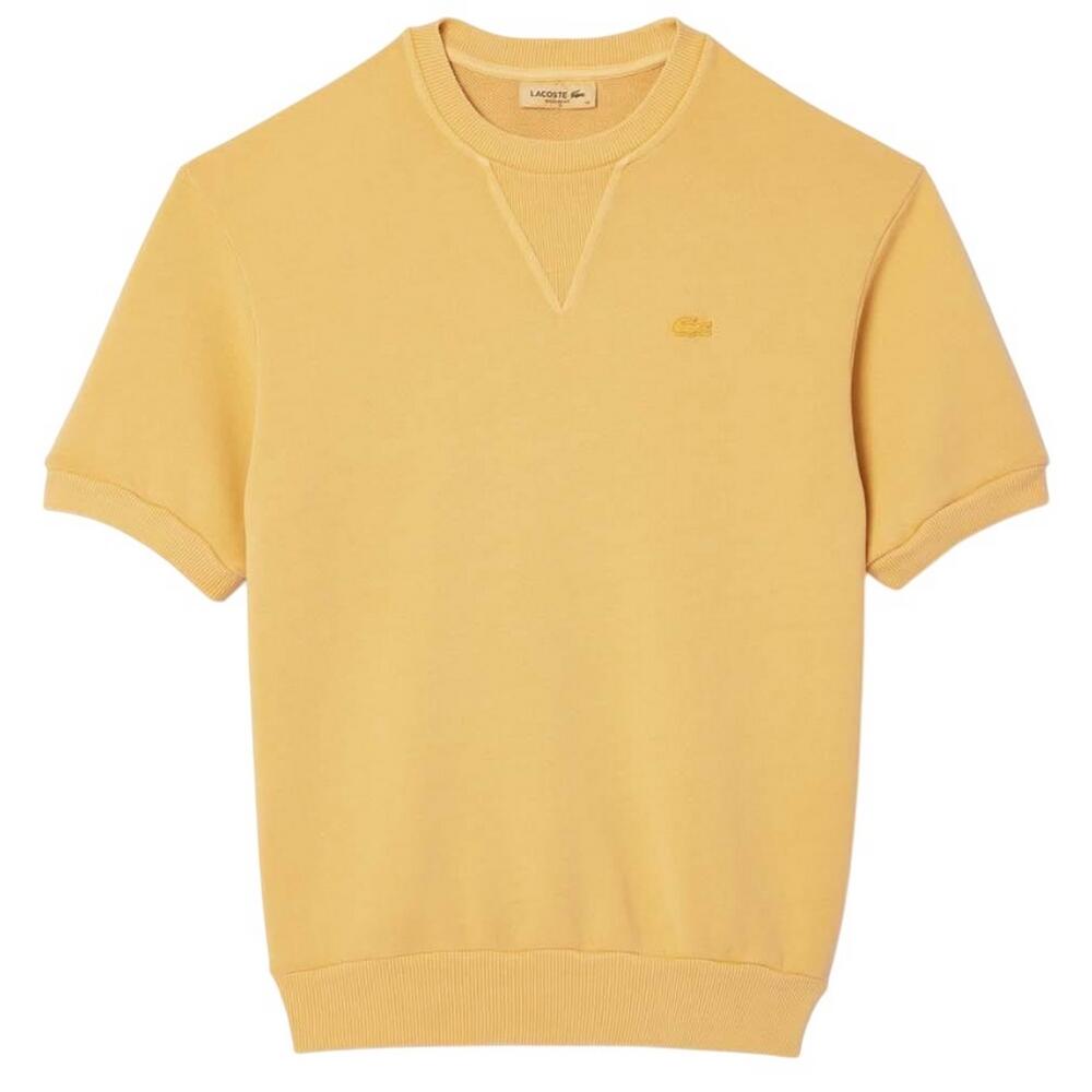 LACOSTE Womens/Ladies Dyed Fleece TShirt (Orange)