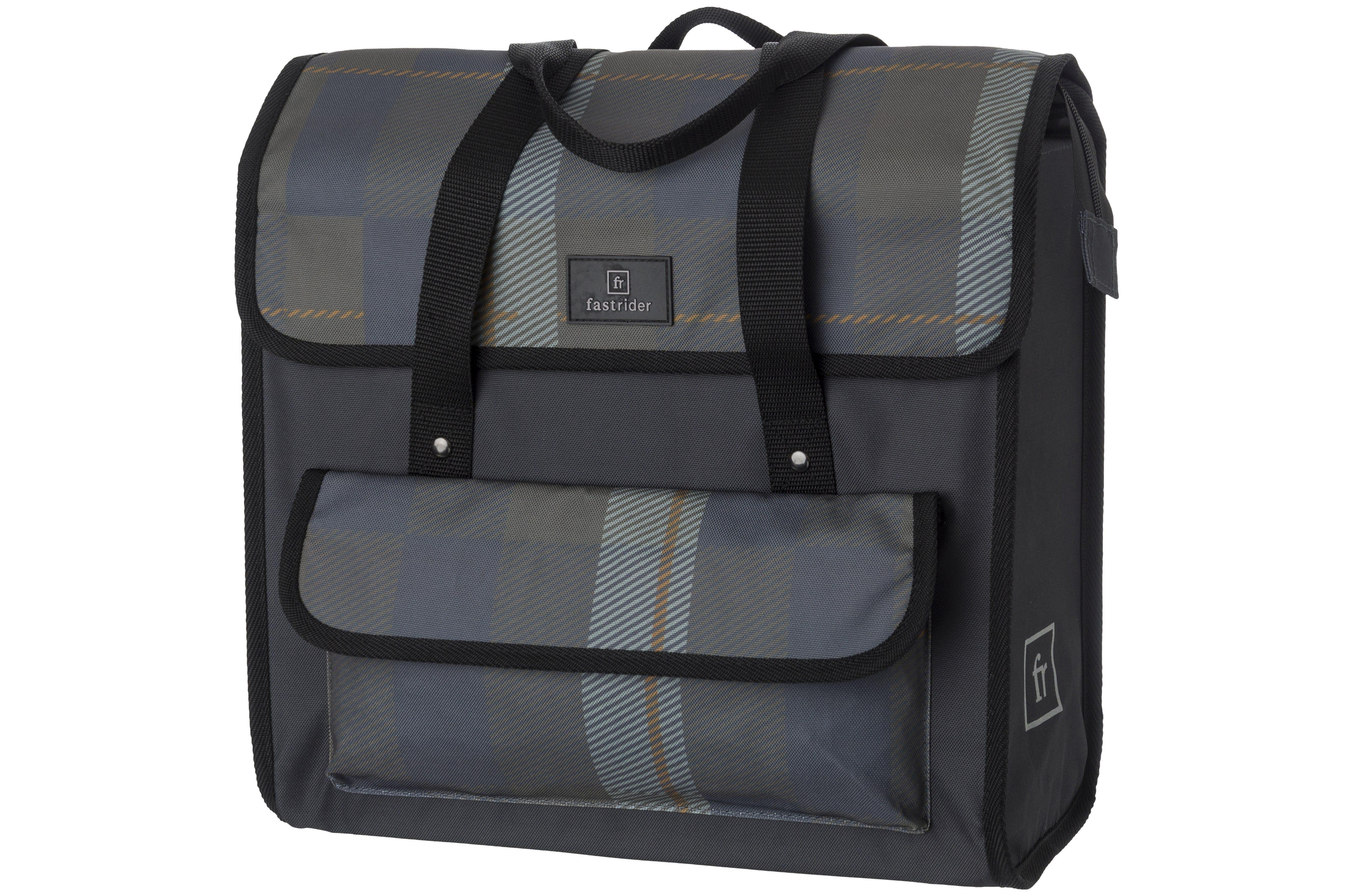 Geantă de bicicletă Shopper LASSE LUXE 23L, impermeabilă, antracit