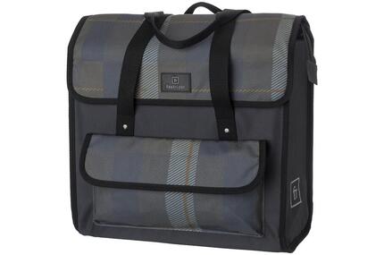 Torba rowerowa shopper Lasse Luxe 23l wodoszczelna antracytowa do e-bike