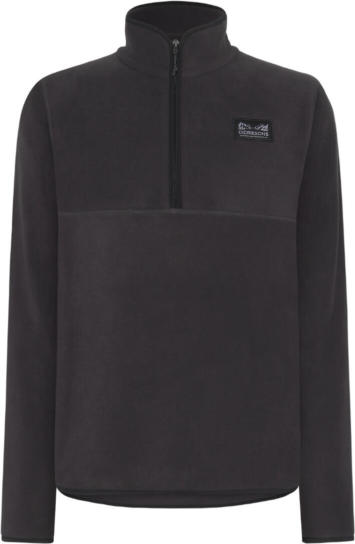 DIDRIKSONS Vito Fleecetrui Heren Korte rits fleece Graphite