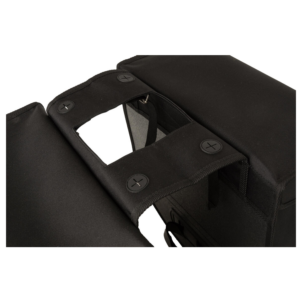 Bodyl Hybrid Doppel-Fahrradtasche Basics Medium Schwarz 4/7