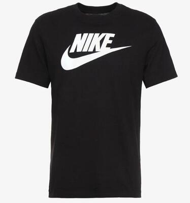 Nike Women's T-shirt Icon Futur Black/ White XL