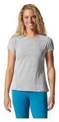 T-Shirt Mountain Hardwear Mighty Stripe Gris Femme