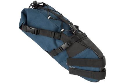 Satteltasche Venture wasserdicht mit Rolltop und 3M-Reflektoren Schwarz