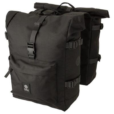 H2o roll-top ii dubbele fietstas urban black