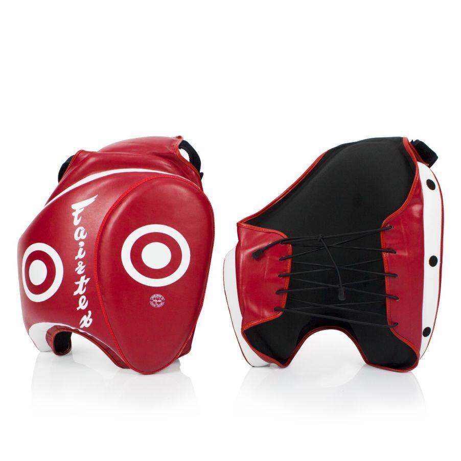 Fairtex TP3 Oberschenkelschoner, Trittpratze in Rot 2/3