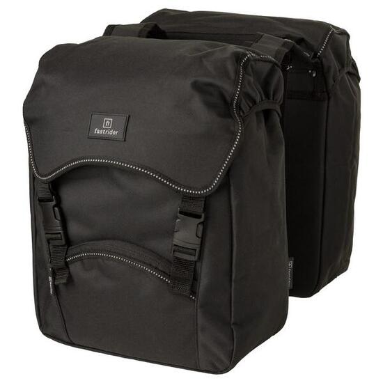 Unibag Traffic Dubbele Fietstas Basics Zwart