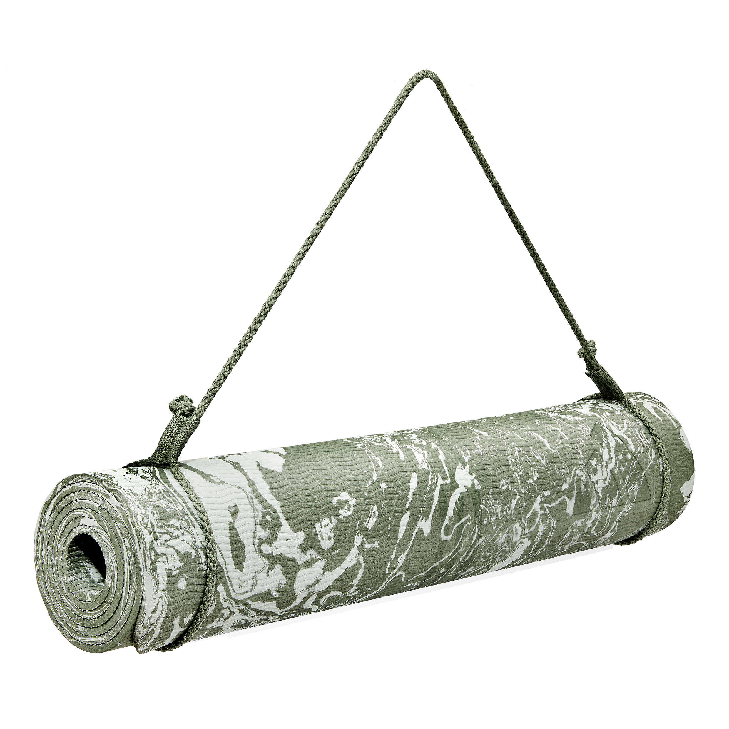 Tapis de yoga Adidas Camo 5 mm, ferme, vert lin 5/7