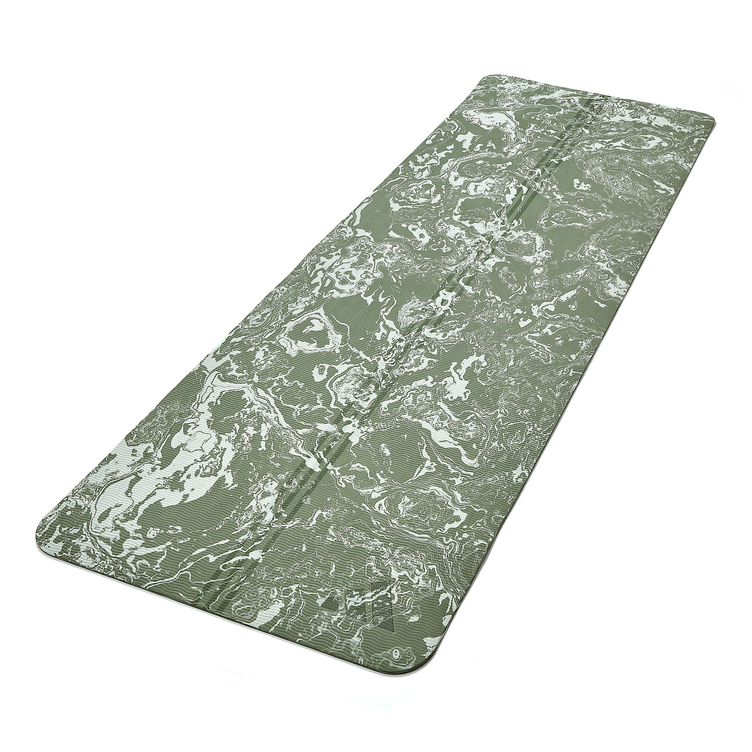 Tapis de yoga Adidas Camo 5 mm, ferme, vert lin 2/7