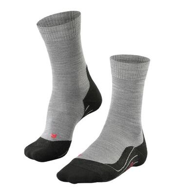 Tk5 wandelsokken dames wollen sokken light grey