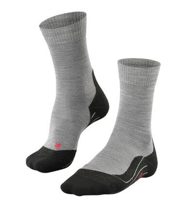 Chaussettes en laine pour femmes gris clair