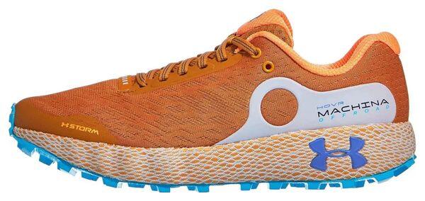 Trailrunningschuhe Under Armour HOVR Machina Off Road Orange Blau 2/4