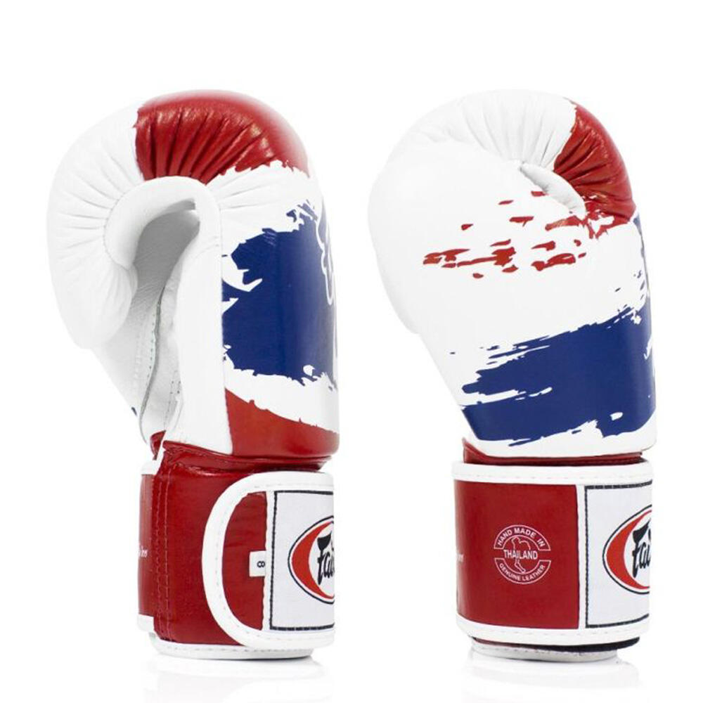 Fairtex Leder Boxhandschuhe Tight Fit - Thai Pride 10 Unzen 3/4