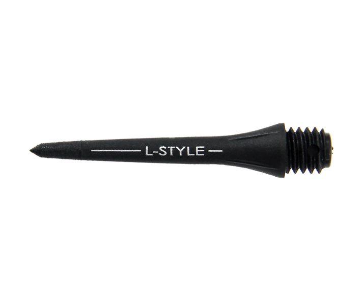 L-Style Hard Lip Carbon Spare Points Steeldart Spitzen 25mm 6 Stück 2/2