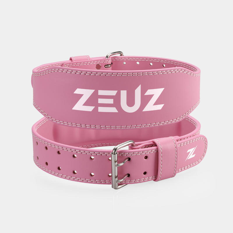 ZEUZ ZEUZ Lifting Belt voor Fitness & CrossFit – Gewichthefriem – Roze – Maat L